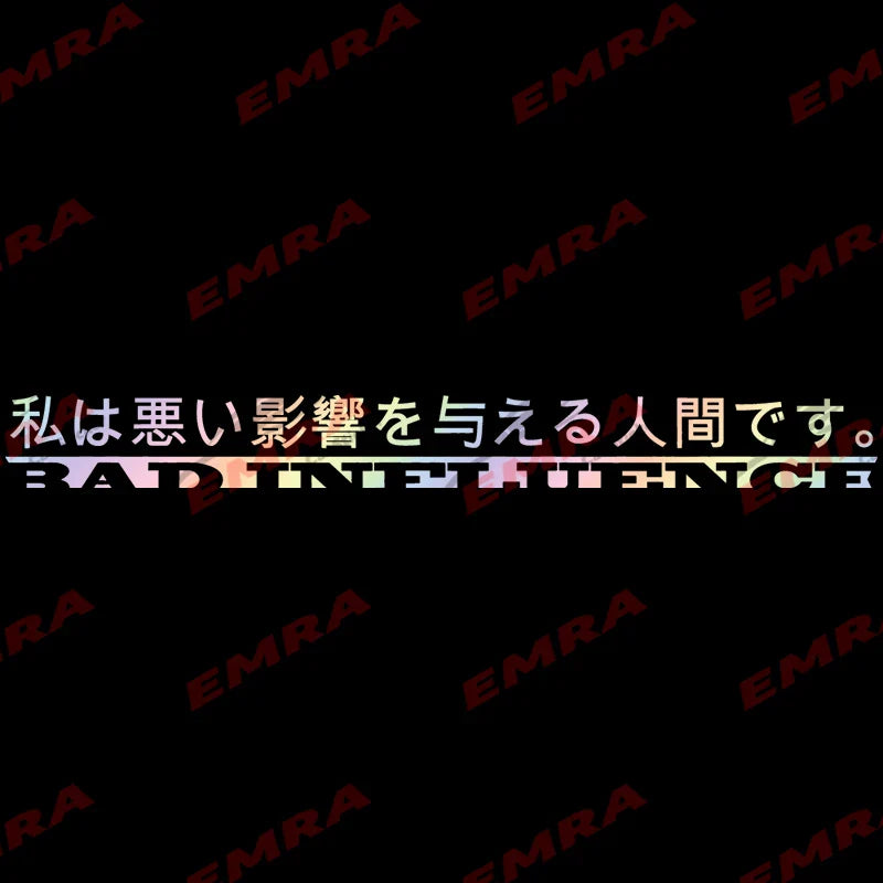 Japanese Anime for Car Sticker Decoration Windshield Banner Decal JDM Sticker External Accessories Waterproof Vinyl Decals (ONLINE ORDER ONLY)