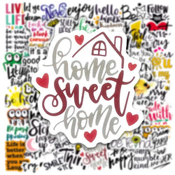 Motivational Quote Stickers for Laptop, Luggage, Skateboard, DIY Decals, Kid Gift (Online Order Only)