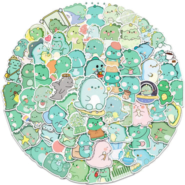 10/30/50/100pcs Cute Cartoon Dinosaur Graffiti Stickers Kids Toy Notebook Laptop Phone Luggage Album Diary Decoration Sticker (ONLINE ORDER ONLY)