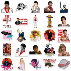 10/30/50pcs Movie Scarface Tony Montana The World Is Yours Sticker Packs (Online Order Only)
