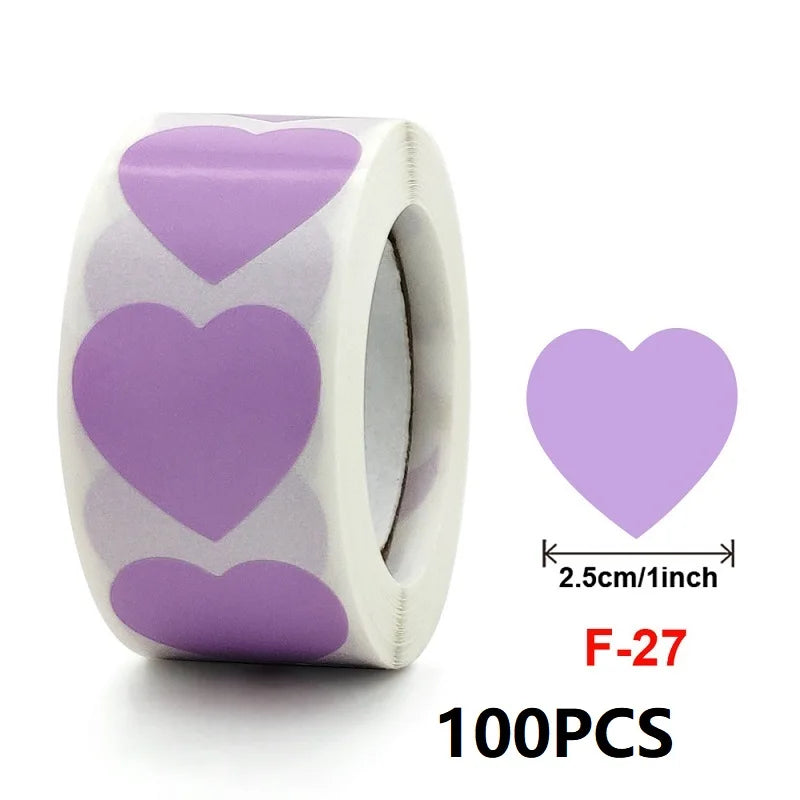 100-500PCS New Star Stickers Roll Small Packaging Pack Stickers Photocard Decor Heart Home Made Rolling Sticker TZ304 (ONLINE ORDER ONLY)
