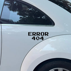 “ERROR 404”Pixel style Stickers，CUTE&FUNNY Stickers for Pixel Style lover.For cars trucks motorcycles and laptops! (ONLINE ORDER ONLY)