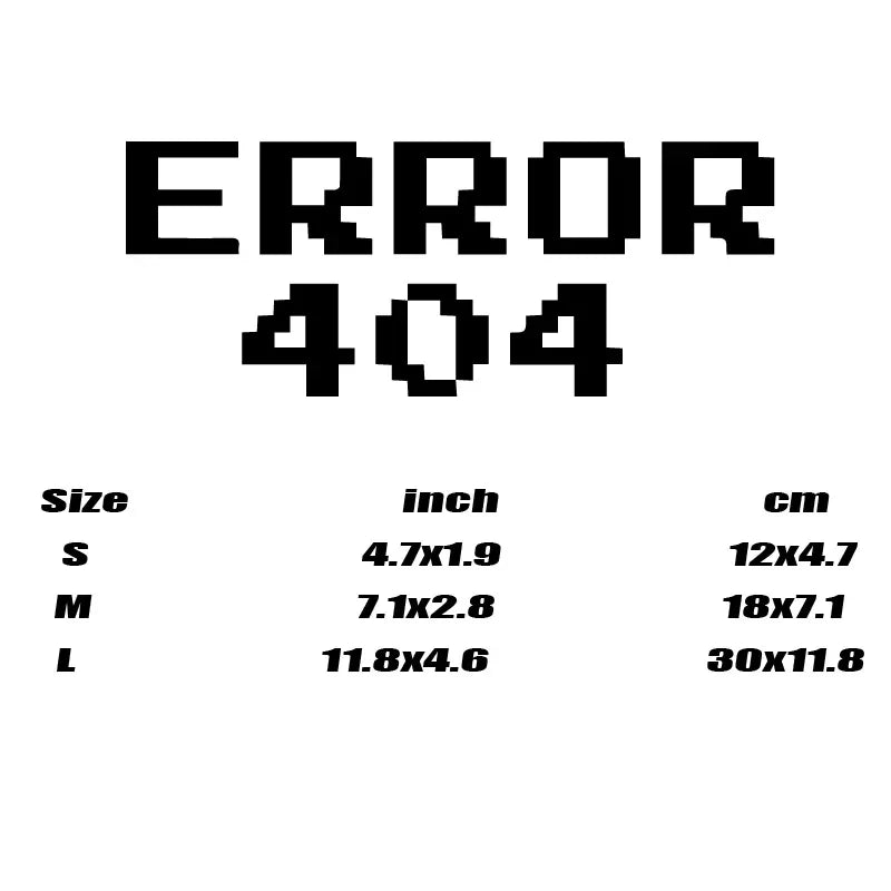 “ERROR 404”Pixel style Stickers，CUTE&FUNNY Stickers for Pixel Style lover.For cars trucks motorcycles and laptops! (ONLINE ORDER ONLY)