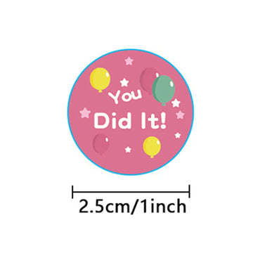 100-500pcs Children's Reward Stickers Cartoon Dinosaur Animal Stickers for Teachers To Encourage Students Reward Stickers 1 Inch (ONLINE ORDER ONLY)