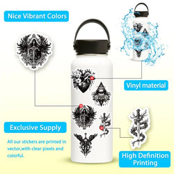 10/30/50PCS Kawaii Exaggerated Gothic Sticky PVC Sticker Aesthetic DIY Decoration Scrapbooking Hand Accounting Supplies for Kids (ONLINE ORDER ONLY)