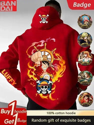 One Piece Luffy Sweatshirt Summer Casual Cotton (ONLINE ORDER ONLY)