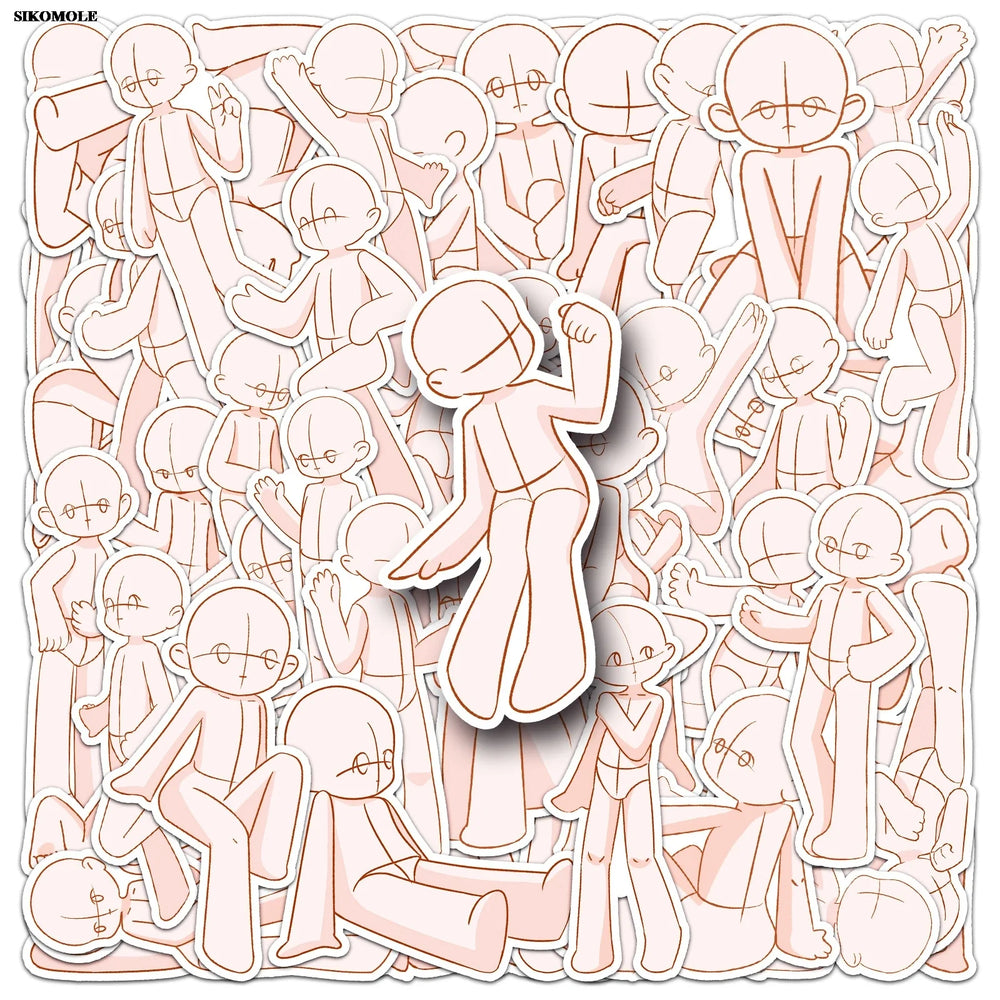 Kawaii Cartoon Graffiti Stickers for Laptop Luggage Suitcase (10/30/50pcs) (ONLINE ORDER ONLY)
