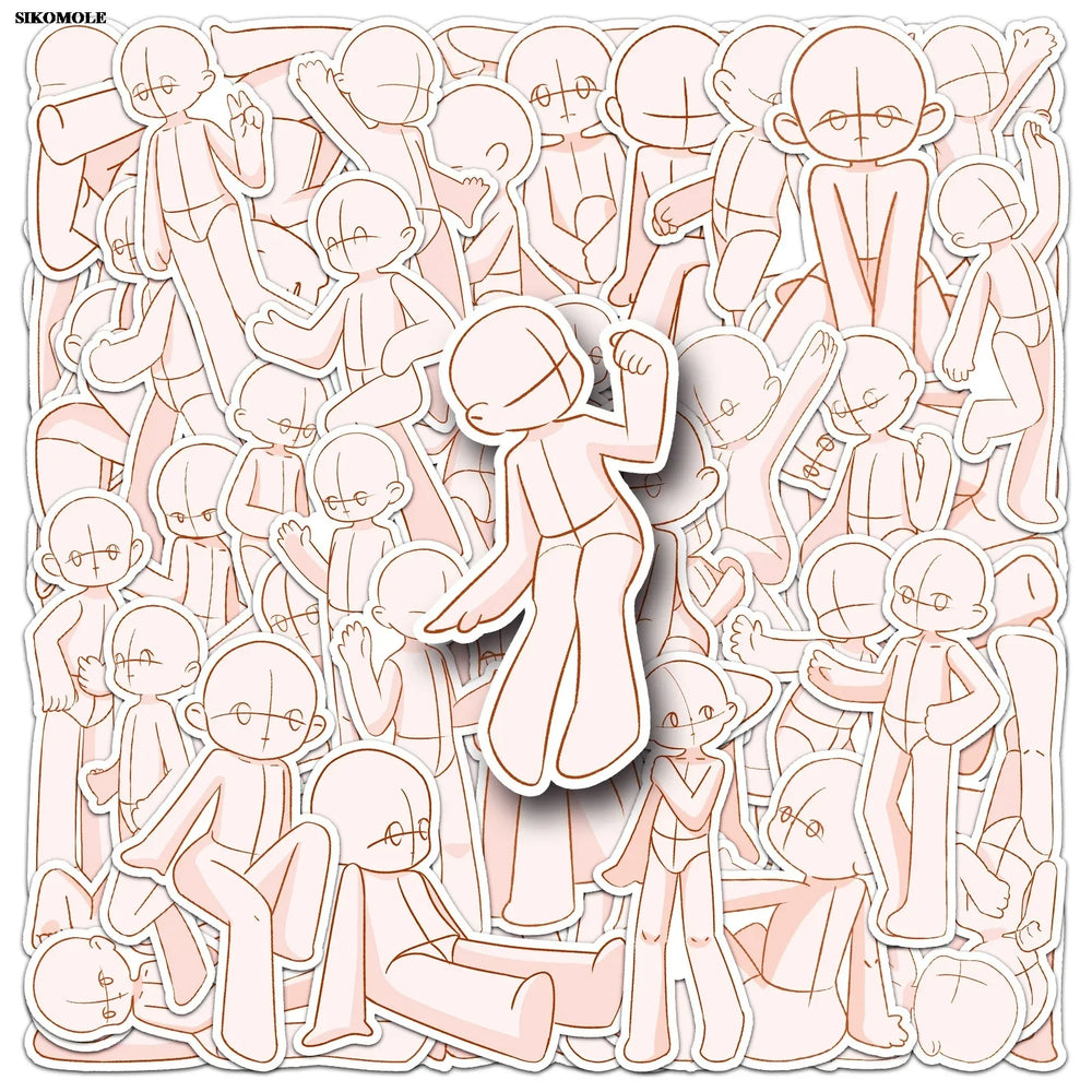 Kawaii Cartoon Graffiti Stickers for Laptop Luggage Suitcase (10/30/50pcs) (ONLINE ORDER ONLY)