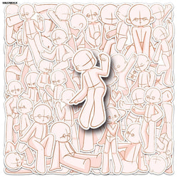Kawaii Cartoon Graffiti Stickers for Laptop Luggage Suitcase (10/30/50pcs) (ONLINE ORDER ONLY)