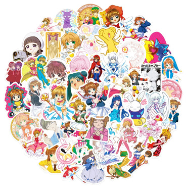 10/30/50PCS Card Captor Sakura Stikers Funny Anime Decals Magic Sticker Luggage Laptop Guitar Bike Cartoon Decoration Kids Toys (ONLINE ORDER ONLY)