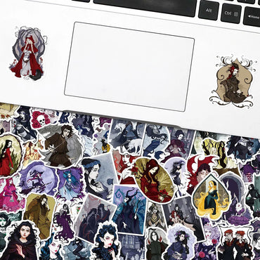 10/30/50/100PCS Cool Gothic Anime Princess Witch Stickers Decals Skateboard Laptop Motorcycle Luggage Funny Waterproof Sticker (ONLINE ORDER ONLY)
