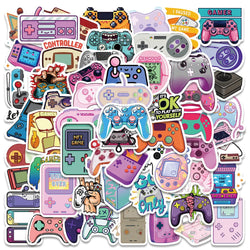 Cute Cartoon Gamepad Console Stickers Decals for Laptop Luggage Car Motorcycle Phone (ONLINE ORDER ONLY)