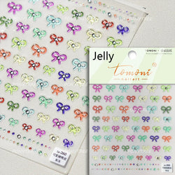 Pink Blue Purple Lovely Line Bowknot Lace Arc Curve Romantic Delicate Cording Embossed Adhesive Nail Art Sticker Manicure Decal (ONLINE ORDER ONLY)