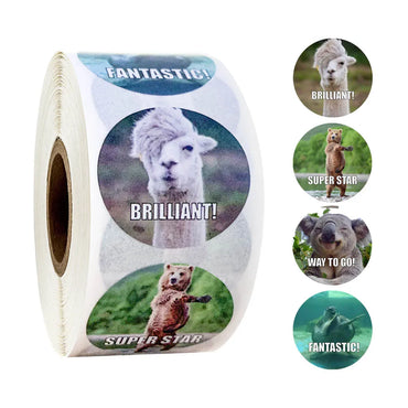 100-500pcs Animals Cartoon Stickers for Kids Toys Sticker Various Cute Designs Pattern School Teacher Reward Sticker (ONLINE ORDER ONLY)