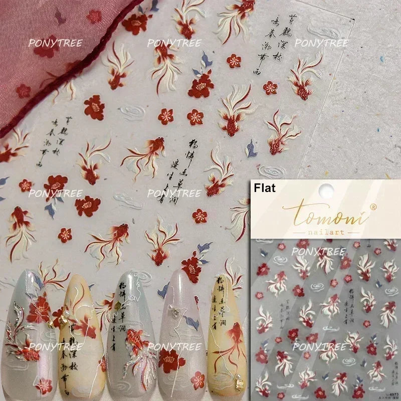Beach Colourful Conch Dolphin Shell Starfish Jellyfish Star Summer Sea Wave Vacation Mode Water Bubble Nail Art Stickers Decals (Online Order Only)