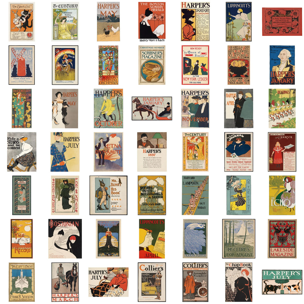 50pcs Old School Art Poster Stickers Classic Sticker For Suitcase Skateboard Laptop Luggage Phone Car Styling DIY Decals (ONLINE ORDER ONLY)