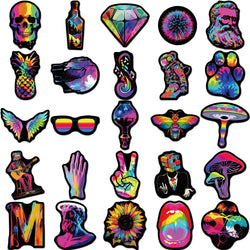 10/30/50pcs Cartoon Rainbow Cool Waterproof Stickers Aesthetic Decals DIY Laptop Suitcase Phone Car Decoration Sticker Kids Toys (Online Order Only)