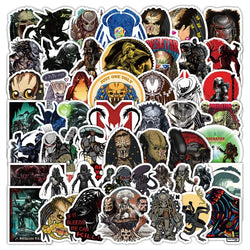 50pcs Predator Stickers for Laptop, Phone, Car, Scooter, Water Bottle, Suitcase, Refrigerator (ONLINE ORDER ONLY)