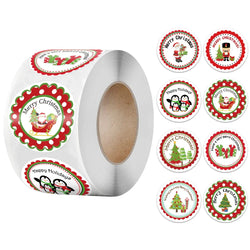 100-500pcs Christmas Stickers Thank You Sticker For Seal Label Scrapbooking Christmas Decoration Sticker Stationery Paper (ONLINE ORDER ONLY)