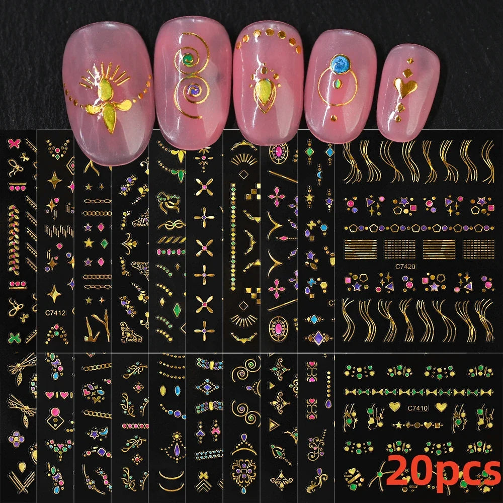 30pcs 3D Daisy Design Nail Art Sticker Set Acrylic Sanding Colorful Floral Decals Self-Adhesive Nail Art Supplies DIY Manicure * (ONLINE ORDER ONLY)