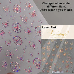 Dreamy Chic Butterfly Flower Bowknot Square Rhinestone Crystal 5D Self Adhesive Nail Art Stickers Fantasy Shiny Manicure Decals (ONLINE ORDER ONLY)