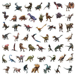 10/30/50PCS Dinosaurs Age Sticker Aesthetic PVC Children's Korean Stationery School Supplies Decoration Scrapbooking for Kids (ONLINE ORDER ONLY)