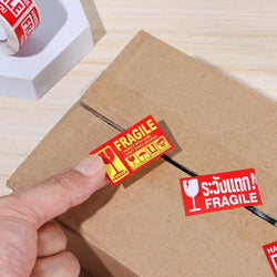 250Pcs/roll  Fragile Warning Label Stickers Please Handle With Care Keep Goods Care Shipping Express Adhesive Special Label (ONLINE ORDER ONLY)