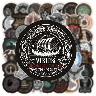 10/30/50PCS Vintage Viking Totem Sticker Aesthetic PVC Decoration Scrapbooking Korean Stationery School Supplies for Kids (Online Order Only)