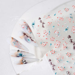 Chic Begonia Flower Miss-grass Pink Gradient Cherry-apple Tree Leaves Peach Blossom Adhesive Nail Art Spring Nail Stickers Decal (ONLINE ORDER ONLY)