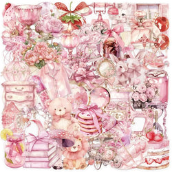 50pcs Pink Fairy Stickers for Laptop, Phone, Car, Scooter, Water Bottle, Suitcase, Stationery, Refrigerator (Online Order Only)
