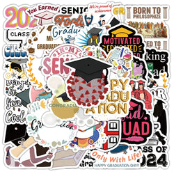 Graduation Decoration Stickers Set - DIY Laptop Phone Suitcase Decals (Online Order Only)