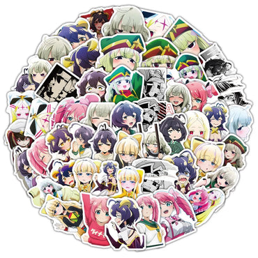 10/30/50PCS Gushing over Magical Girls Stickers Anime Decals Scrapbook Luggage Laptop Guitar Car Bike Skateboard Cartoon Sticker (Online Order Only)