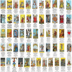 56PCS Vintage Tarot Stickers PVC DIY Laptop Suitcase Guitar Skateboard (ONLINE ORDER ONLY)