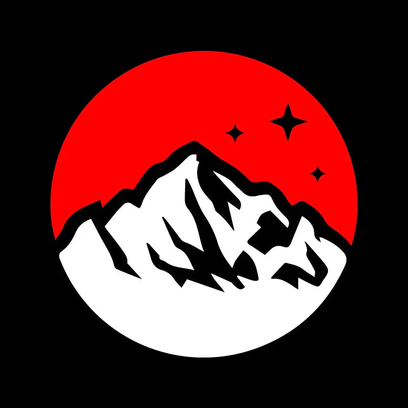 Snow Mountain Stickers,mountain&sky with stars,High quality for cars trucks motorcycles &laptops! (ONLINE ORDER ONLY)