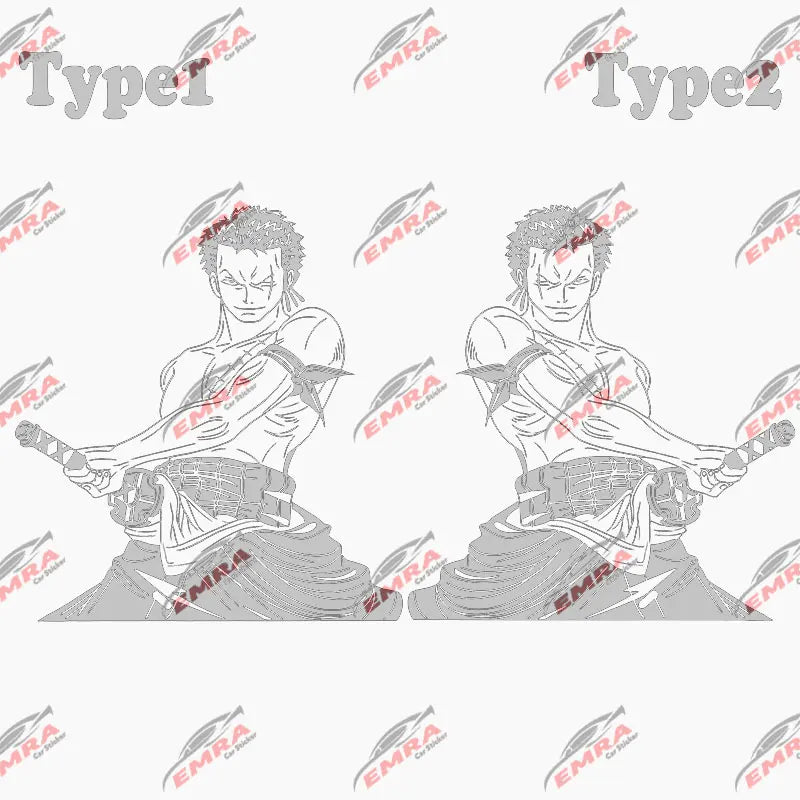 Japanese Anime Car Sticker Cartoon Character External Accessories Big Picture Sports Style Die Cutting Vinyl Decals (ONLINE ORDER ONLY)