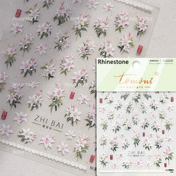 Lily of The Valley Star Spring Flower Bowknot Butterfly Water Bubbles Self Adhesive Nail Art Stickers Rhinestone Manicure Decals (ONLINE ORDER ONLY)