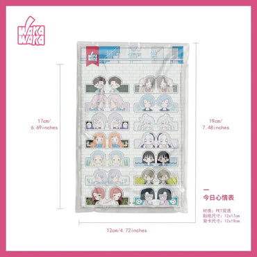 Cute Japanese Style Decorative Stickers for Scrapbooking, Phone, Luggage, Motorcycle, Laptop, Suitcase Decal (ONLINE ORDER ONLY)