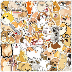 50Pcs Cute Animal Graffiti Stickers for Helmet, Wall, DIY Decor (Online Order Only)