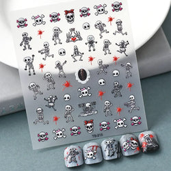 Chic Dragonfly Spider Insect Butterfly 3D Self Adhesive Nail Art Decoration Sticker Heart Puppy Flower Manicure Decal Y2K Flower (ONLINE ORDER ONLY)