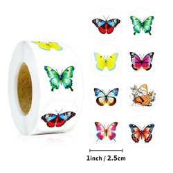 500PCS Cute Butterfly Sticky Paper Sticker Labels Thank You Sticker Sealing Stationery Supplies DIY Decoration Scrapbooking (ONLINE ORDER ONLY)