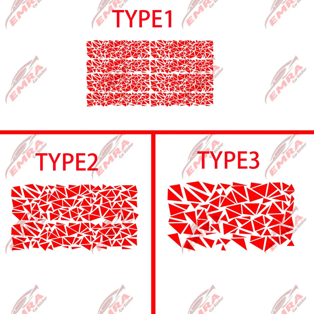 Angular Shape Sticker For Car Motorcycle Sticker Decoration Side Camouflage Kit Wrap Camo Tuning Styling Waterproof Vinyl Decals (ONLINE ORDER ONLY)
