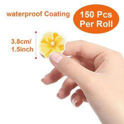150pcs/roll Colorful Flowers Stickers 3.8cm/1.5inch Party Gift Decoration Label Scrapbook Stationery Stickers (ONLINE ORDER ONLY)
