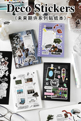 20 Sheets Future Expectation Series Stickers Book Scrapbooking Journal Creative Stationery DIY Decorative Stickers Aesthetic (ONLINE ORDER ONLY)