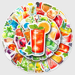 50Pcs Cartoon Waterproof Vinyl Stickers for Skateboard Snowboard Decals (Online Order Only)