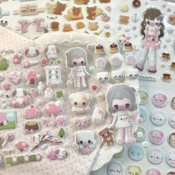 Ins Cute Model Bubble Sticker for Phone Camera Luggage Journal Sticker Kawaii Decoration Sticker Gift (ONLINE ORDER ONLY)