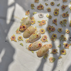 Charming Sunflower Rabbit Pumpkin Squirrel Pinecone Deciduous Produce Good Harvests Cookie Nail Art Sticker Decoration Decals (ONLINE ORDER ONLY)