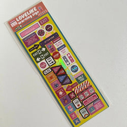 Korean ins English Japanese Material Stickers Scrapbooking DIY Album Decoration Sticker Personalized School Kawaii Stationery (ONLINE ORDER ONLY)