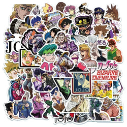 50pcs JoJo's Bizarre Adventure Stickers for Guitar, Suitcase, Skateboard, Laptop, Phone (ONLINE ORDER ONLY)