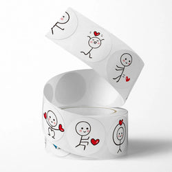 100-500pcs Valentine's Day  Stickers Love Labels for Wedding Holiday Gift Decoration Envelope Sealing Stickers Scrapbooking (ONLINE ORDER ONLY)