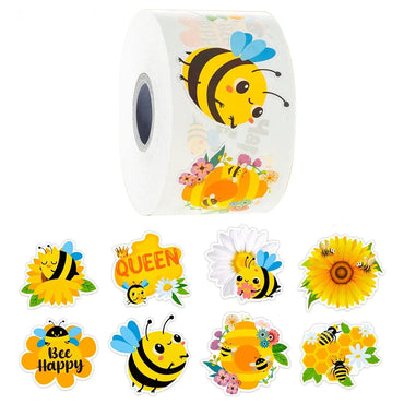 100-500pcs Cartoon Bee Stickers Cartoon Animal Reward Stickers Children DIY Handmade Gift Decoration Label Stationery Sticker (ONLINE ORDER ONLY)
